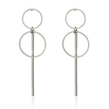 Load image into Gallery viewer, Silver Color Crystal Tassel Earrings for Women Long Drop Earing 2019 Fashion Female Wedding Jewelry Gift Wholesale
