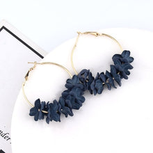 Load image into Gallery viewer, vintage Trendy Cute Flower Dangle Earrings For Women Girl Jewelry Female Rhinestone Round Circle Gift Wholesale oorbellen earing
